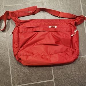 Red laptop bag